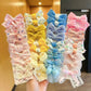 10 stücke Haar Zubehör Mädchen Scrunchies Ästhetischen Haar Krawatten kinder Bands Kinder Bandeaux Elastiquec Stirnbänder Bandes Nette