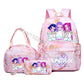 3 pçs de mochila  dos desenhos animados impresso