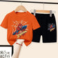 Conjunto  infantis do Homem-Aranha, tendência verão, shorts e camiseta de manga curta 🕷️🕸️🔥