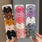 4/6/10Pcs laços de Soft Algodão Bow Hairpin