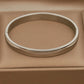 Klassisches, schlichtes Edelstahlarmband mit glattem Bettelarmband für Damen