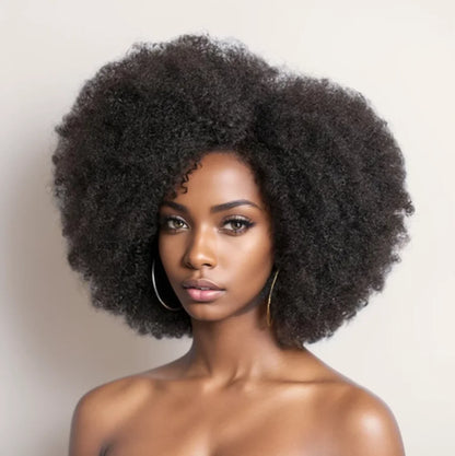 Afro-Perücken für schwarze Frauen, verworren, lockig, 13 x 4 x 2, HD-Spitze, natürlicher Haaransatz, 250 % Dichte