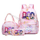 3 pçs de mochila  dos desenhos animados impresso