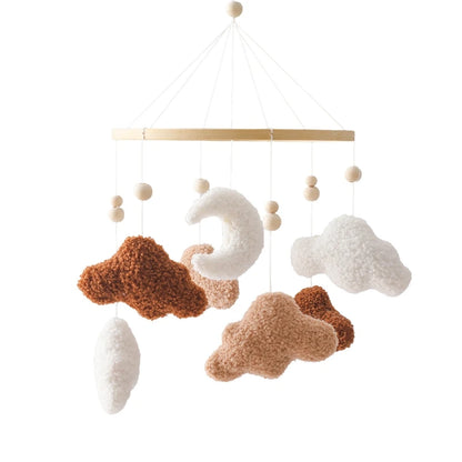 Berço de madeira, Cama de bebé móvel Sino Ratozinho Brinquedo ica recém-nascida