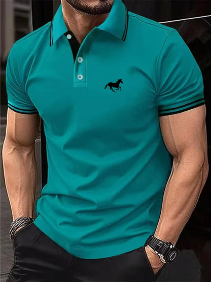 Nova t-shirt masculina clássico de manga curta