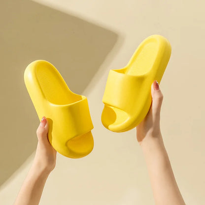 Sandália interna de fundo grosso para casa, chinelos para meninas