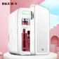 4L Mini-Make-up-Kühlschrank mit LED-Lichtspiegel,