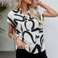 Lässige, kurze Fledermausärmel-Shirts für Damen