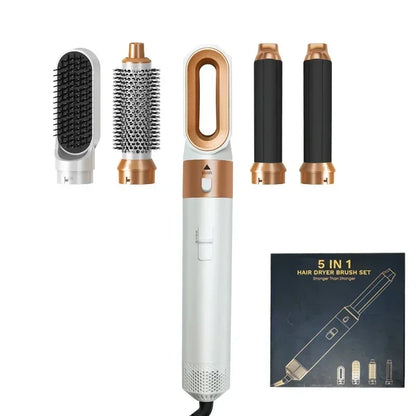 Secador de cabelo 5 em 1 conjunto de pente quente modelador de cabelo profissional