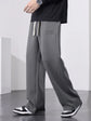 Baumwollhose mit weitem Bein