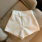 Mooyufon Damen Shorts schwarze Shorts