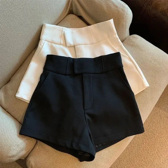 Mooyufon Damen Shorts schwarze Shorts
