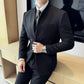 Herbst Winter Business Woll Rollkragenanzug (Jacke + Hose)