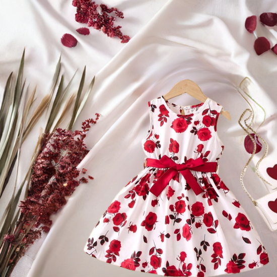 Vestido florido para criança  de 4 anos
