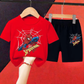 Conjunto  infantis do Homem-Aranha, tendência verão, shorts e camiseta de manga curta 🕷️🕸️🔥