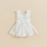 Body de renda floral para bebé menina — Nuvika & Cia